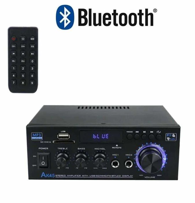 Цифровой усилитель AK45 BT 50 усилитель мощности 300WX2 400 Вт