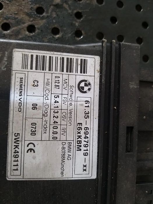 Modul electronic gateway bmw seria 5 e60 61356947919xx 5wk49111