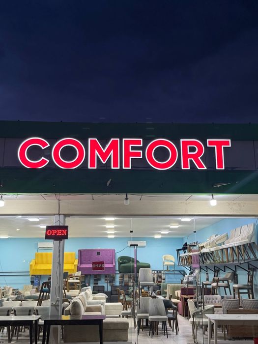 Reklama banner COMFORT 75 ga 75 sm o’lchamda