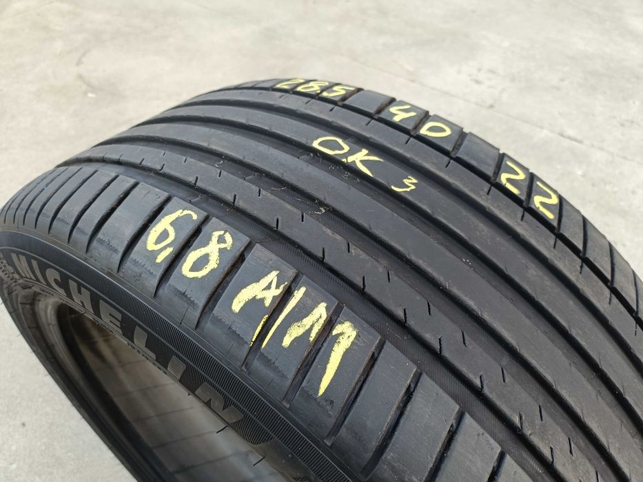 O anvelopa de vara 285 40 22 michelin pilot sport 4 suv profil 6,8 mm