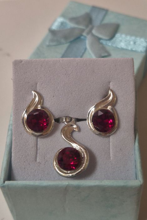 Set argint925 cu cristale Swarovski