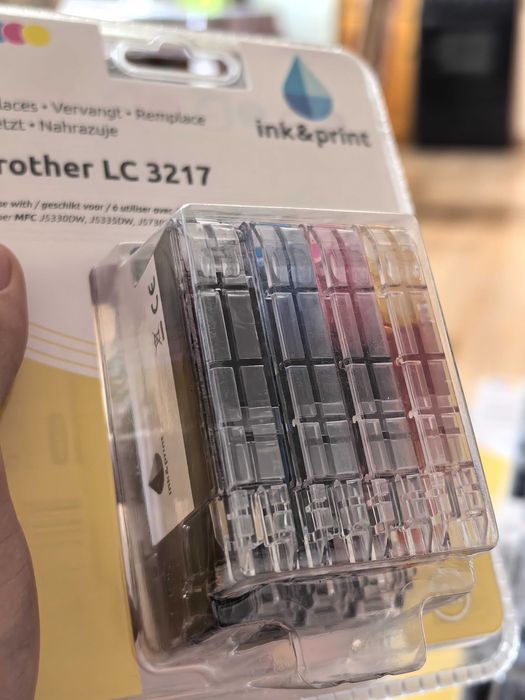 Мастилни касетки LC3217 за принтери Brother - 4 цвята, нови!