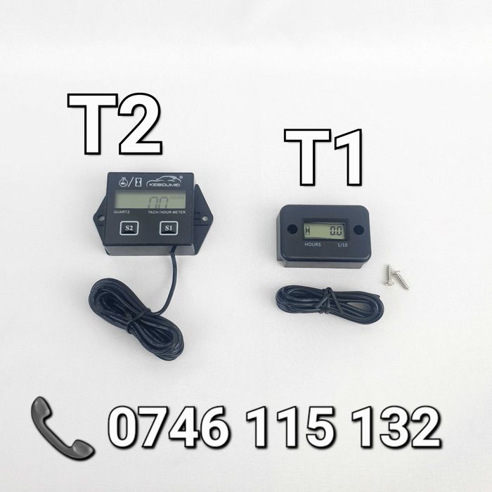 Turometru/Tahometru Pt Motor pe Benzina la Motocicleta ATV AUTO–T1–T2