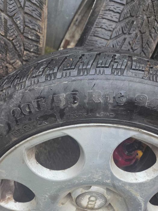 Set 5 jante pentru Audi cu cauciucuri Tigar de iarna 205/55/16
