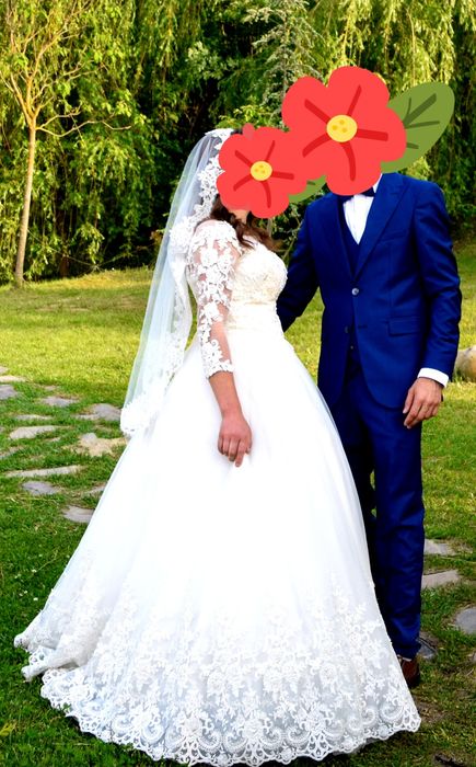 Rochie mireasă și Voal & cerc  bonus