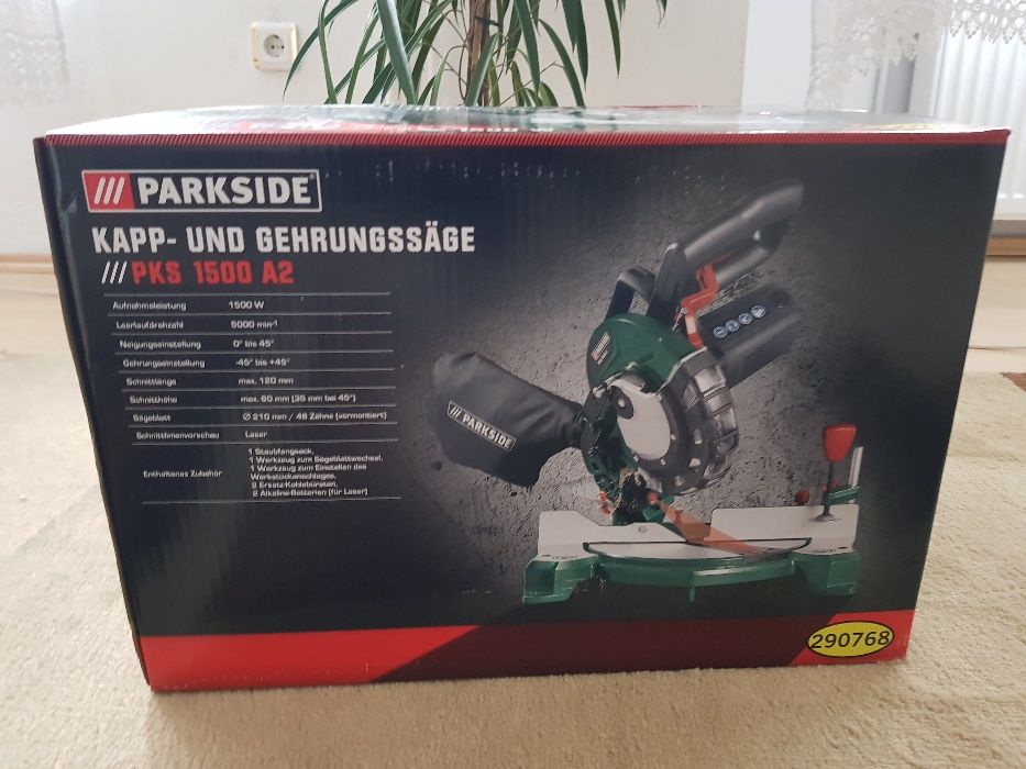 НОВ Немски настолен циркуляр Пендула 1500W  герунга Parkside  Германия