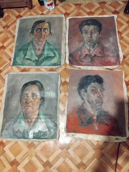 продават се 13 бройки ресувани картинки с маслени бои