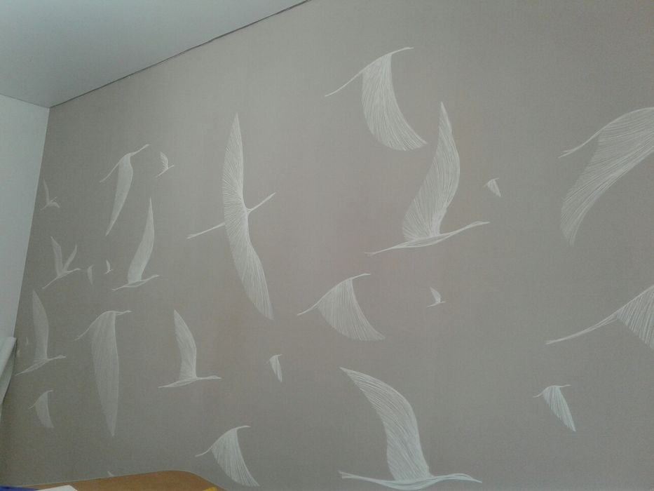 обои, галтели. Левкас итд