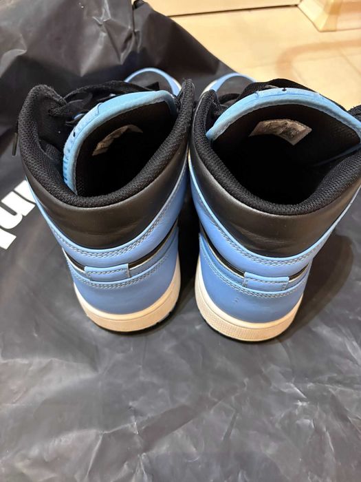 Маратонки Air Jordan 1 Mid University Blue Black