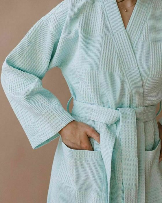 Банные вафельные халаты