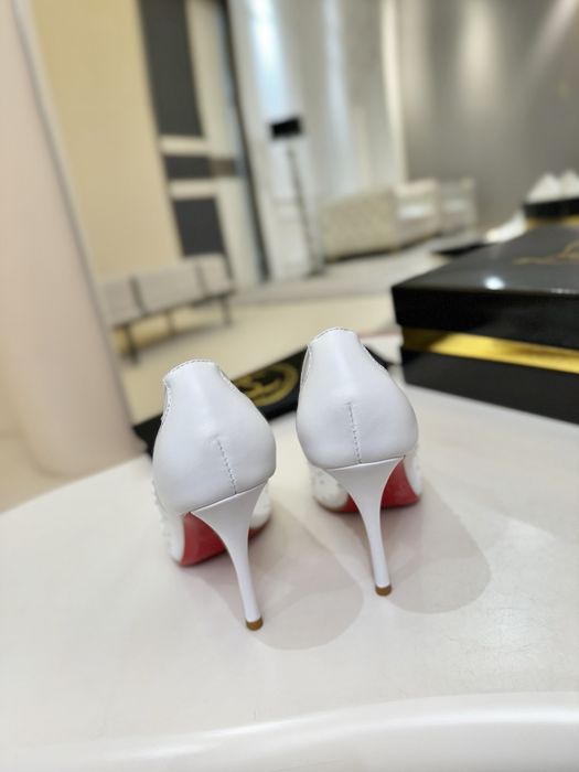 Pantofi Christian Louboutin Miss Z Degrastrass Perla 100 premium pe comanda