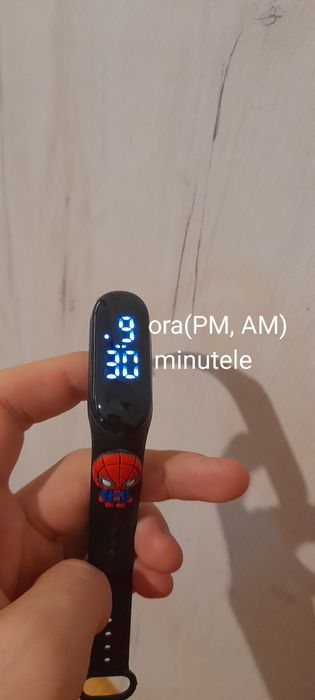 [NEGOCIABIL!]Ceas pentru copii cu Spider-Man (negru, roșu) și Hulk