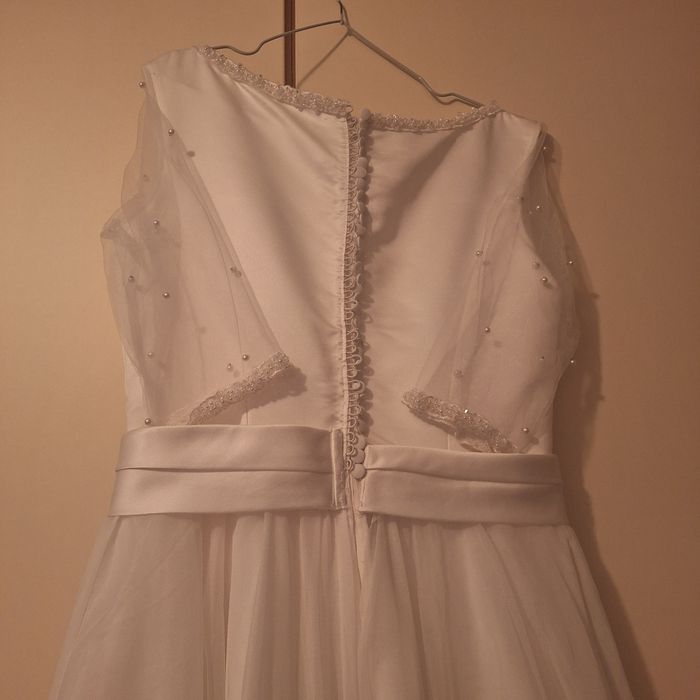 Rochie de mireasa superba ușoară voal calitativ