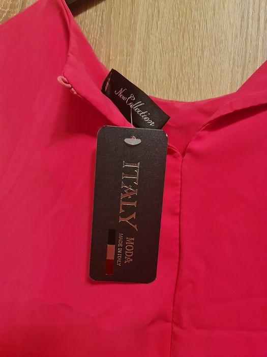 Rochie vara roz, NOUA, fabricata in Italia, cu eticheta