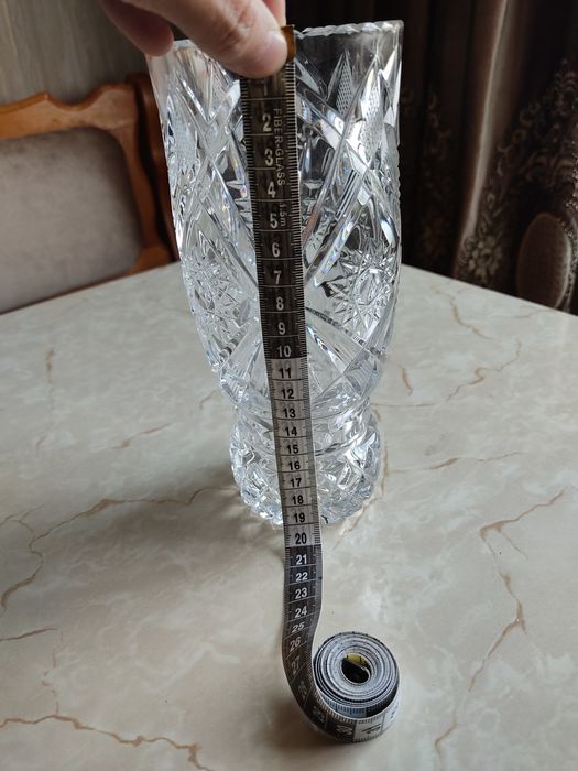 Скидка!!!Хрустальная ваза для цветов