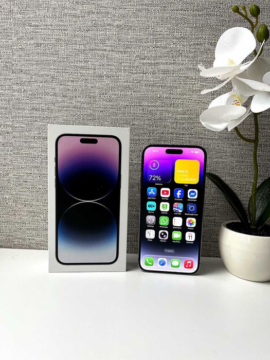 iPhone 14 Pro Max Deep Purple 128 Gb stare buna la cutie