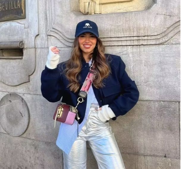 Бомбер темный синий