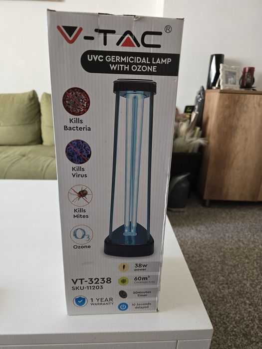 Lampa bactericida cu dubla sterilizare Ultraviolete si Ozon, 38W