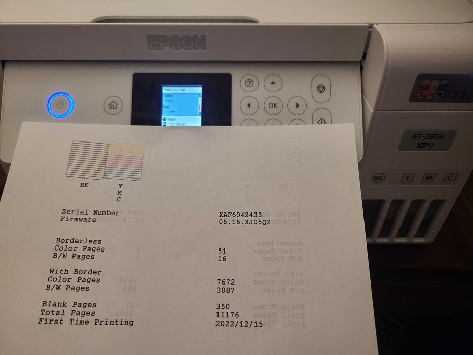 Нов принтер с дуплекс и за сублимация с 2г гаранция Epson Ecotank 2856
