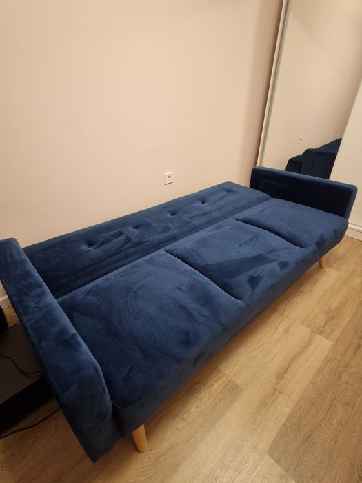 Canapea nouă culoare albastru regal