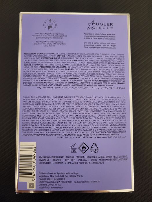 Apa de parfum EDP Mugler Angel Nova