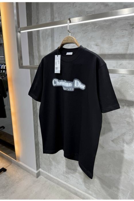 Tricou dior alb/ negru colectia nou premium