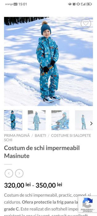 Salopeta iarna kippio decathlon 92 combinezon softshell