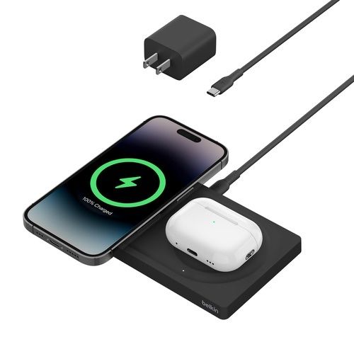 Беспроводная зарядная панель, зарядка для IPhone и AirPod от Belkin.
