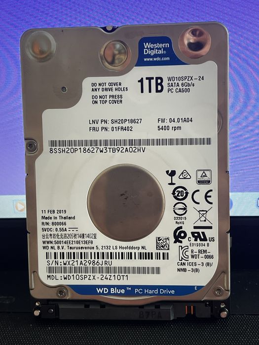 Жесткий диск HDD 1 Tb WD