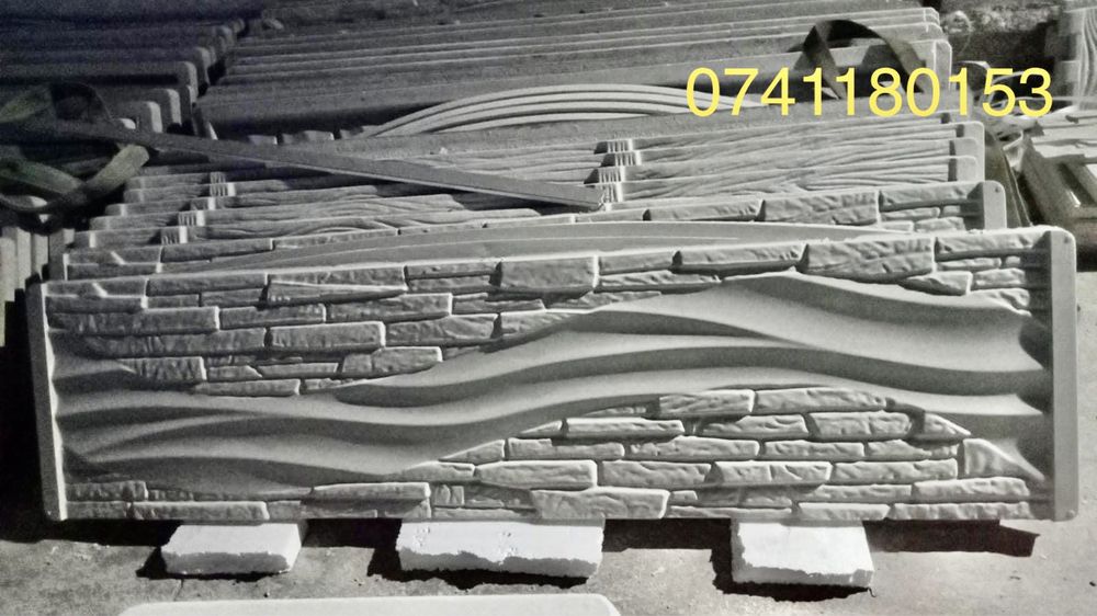 Gard placi beton stalpi prefabricate