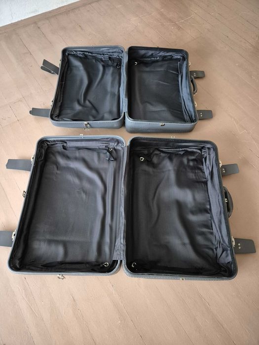 Стари (ретро) кожени куфари - 2 бр.