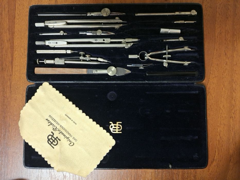 Trusa geometrie profesionala vintage E.O. Richter&CO Kopernikus IX