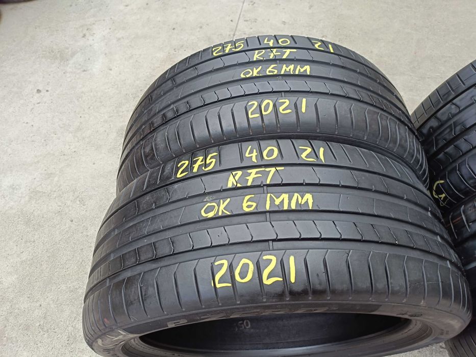 Doua anvelope de vara 275 40 21 pirelli p zero pz4 run flat
