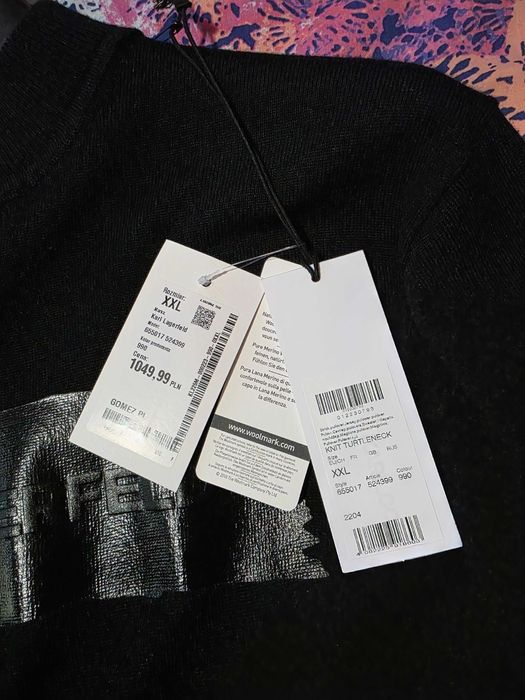 KARL LAGERFELD нов оригинален вълнен пуловер XXL