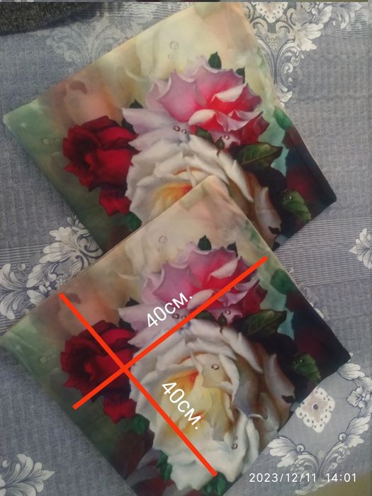 Чехлы для подушечек 3D(Райскиерозы)