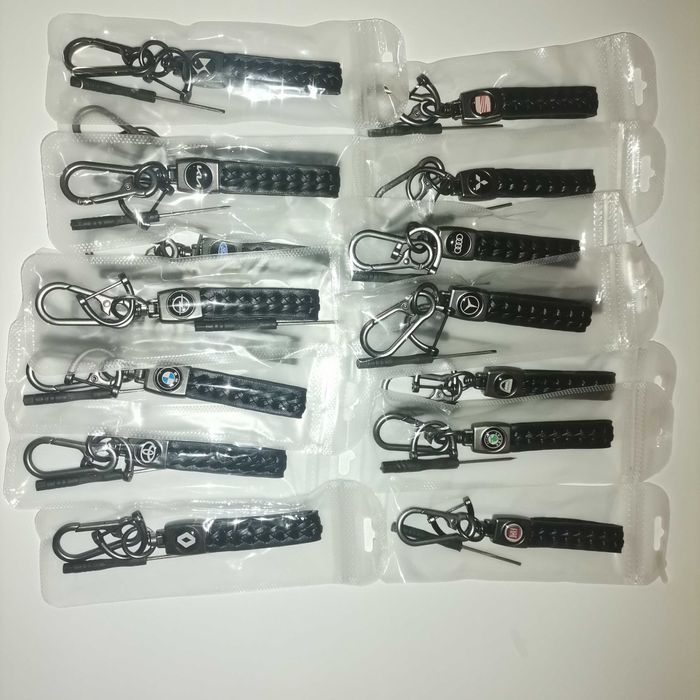 Кожени Авто Ключодържатели Mercedes Audi BMW Skoda Toyota Volkswagen