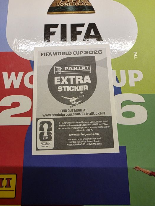 Extra sticker Panini Gold!