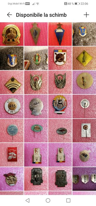 Insigna, insigne, breloc, brelocuri disponibile la schimb