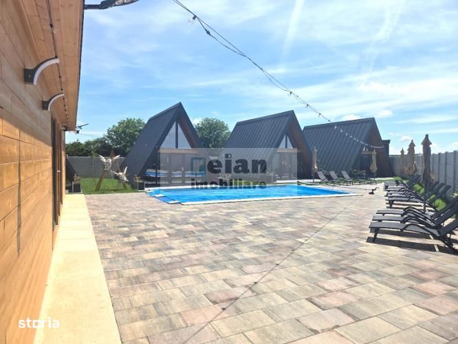 Gruiu, Complex Turistic De Vânzare, 4 Cabane A-frame, Piscină, Spatiu