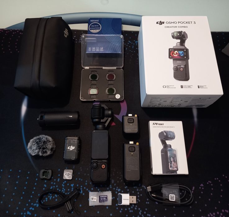 DJI Osmo Pocket 3 Creator Combo/filtre ND/card Samsung 128GB - CA NOU