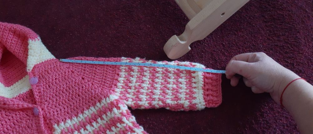 Bluza fetițe 2 -4 ani împletită manual