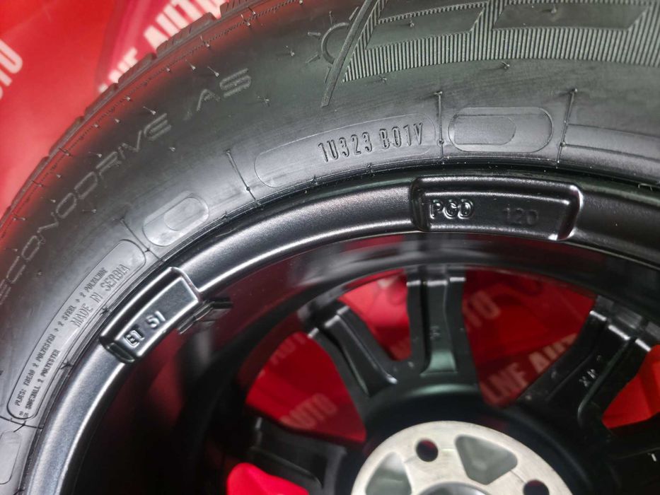 ROTI Jante Anvelope 4 Sezoane 205/65/16C 5x120 NOI VW T5 T5 Multivan