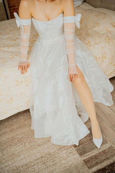 Rochie mireasă Sonia - Sophie by Elena Zbârnea + voal + mănuși
