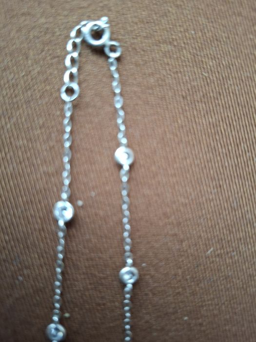 Сребърни бижута,колие с полускъпоценни камъни.
