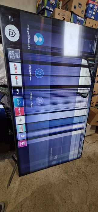 Продавам Samsung 75 инча със счупена матрица.