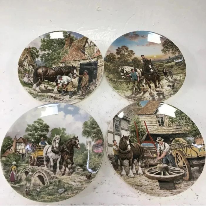 11 бр Wedgwood England Limited Edition декоративни порцеланови чинии