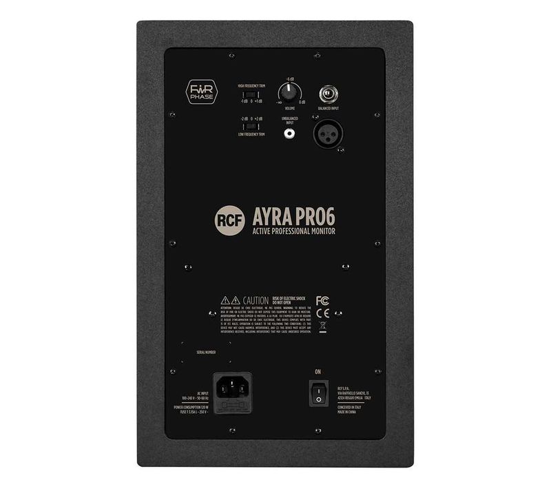 RCF AYRA PRO6 Professional Active Two-Way Studio Monitors