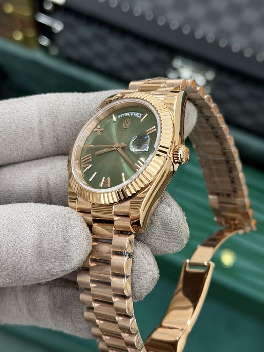 Rolex Day-Date 40 Everose Gold – Olive Green Dial