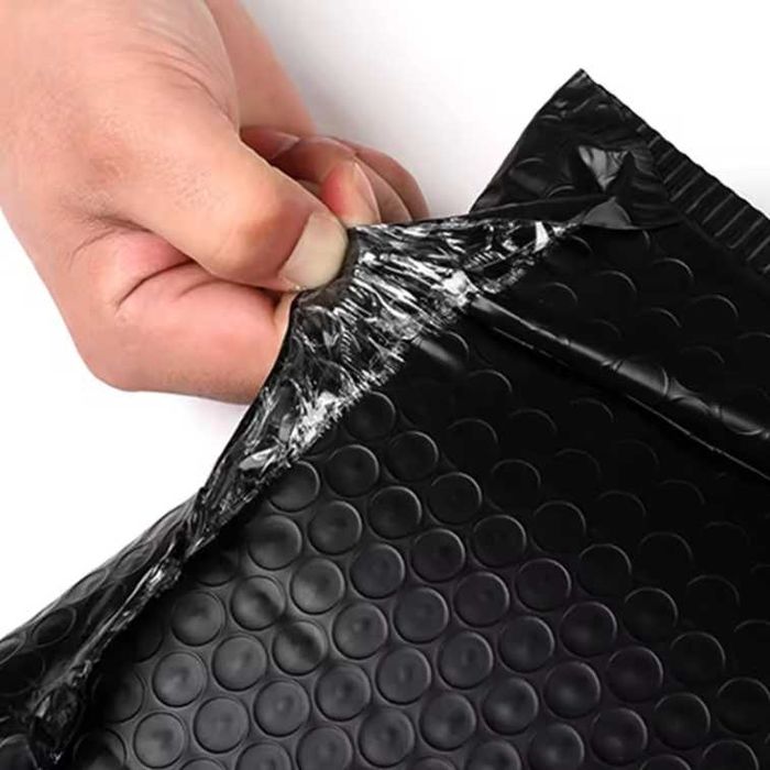 Set 100 Plicuri 130X180 mm din Plastic, Protectie cu Bule, Antisoc Mov