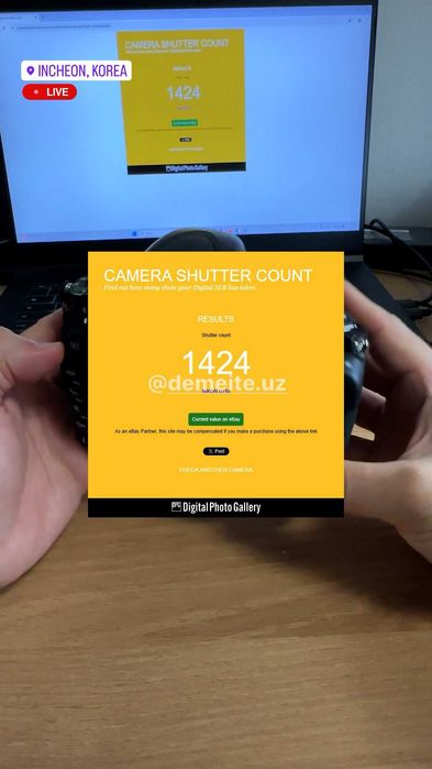 Nikon 750D Body. Probeg: 1.424. Holati: Ideal(Yengide)